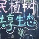 全民植树黑板报