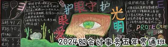 超漂亮的爱眼护眼远离近视黑板报5张