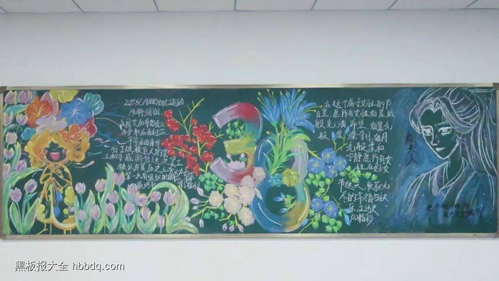 三八妇女节黑板报-第4张
