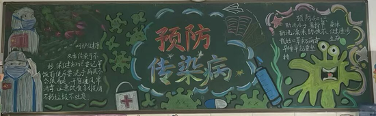 简单又漂亮的预防传染病黑板报
