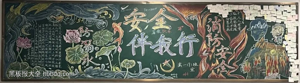 暑假安全，从我做起|防溺水安全教育黑板报-第1张