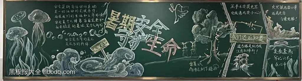 暑假安全，从我做起|防溺水安全教育黑板报-第3张