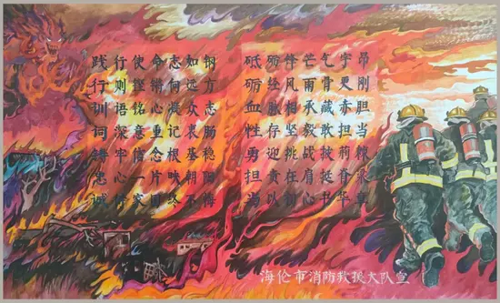 超漂亮的消防救援黑板报