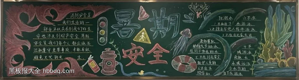 暑假安全，从我做起|防溺水安全教育黑板报-第7张
