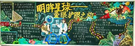 爱眼护眼之旅黑板报