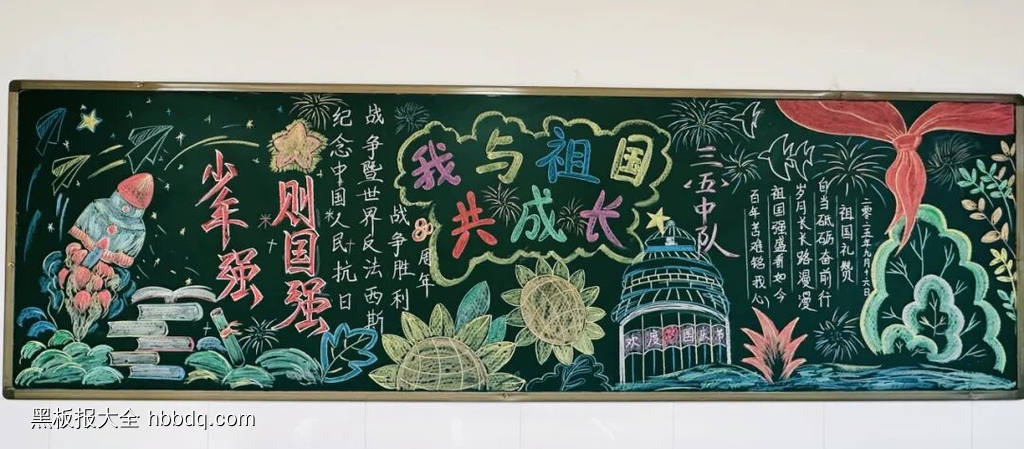 强国有我，真做好少年主题黑板报-第1张
