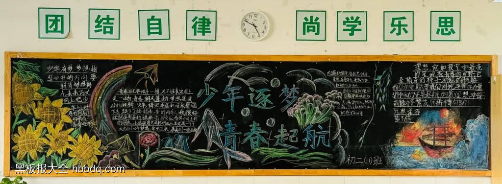 少年当逐梦·青春正扬帆黑板报7张-第3张