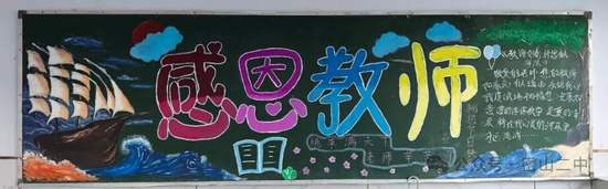 教师节主题黑板报精美1张