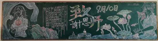 师恩难忘主题黑板报