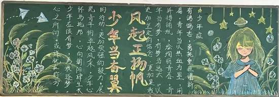扬帆起航，筑梦未来主题黑板报