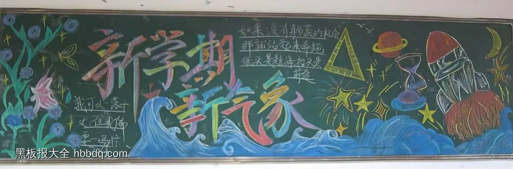 新学期，新气象主题黑板报漂亮5张-第2张