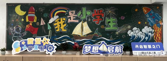 我们开学啦主题黑板报