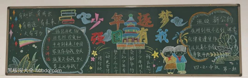 强国有我，筑梦未来主题黑板报简单又好看7张-第6张