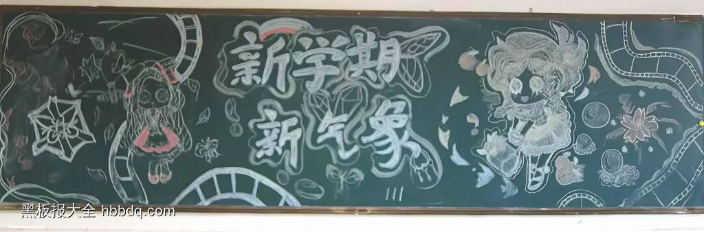 新学期，新气象主题黑板报漂亮5张-第3张