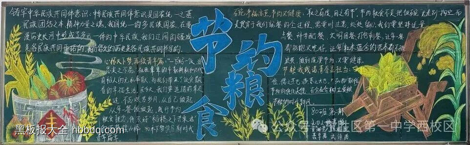 勤俭节约主题黑板报精选2张-第1张