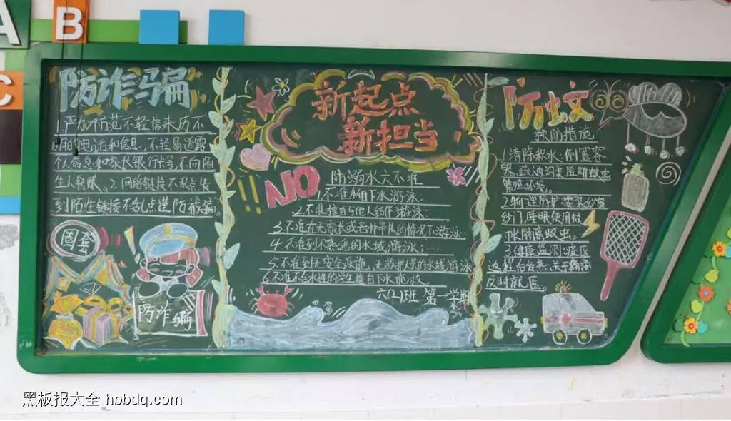 我的新校园，我的新朋友主题黑板报-第2张