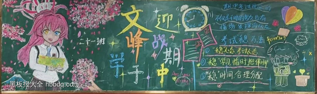 高一年级冲刺期中黑板报-第2张