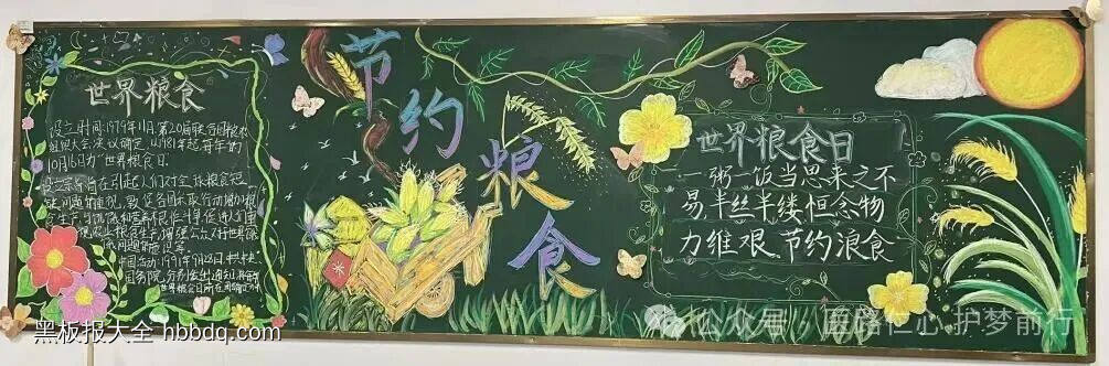 民以食为天，食以安为先主题黑板报-第2张