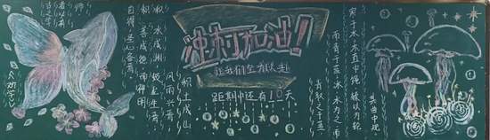 高一年级冲刺期中黑板报