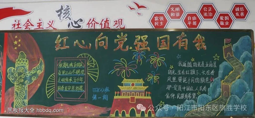 欢度国庆主题黑板报漂亮8张-第4张