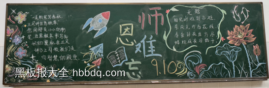 师恩如灯，照我前行主题黑板报-第5张
