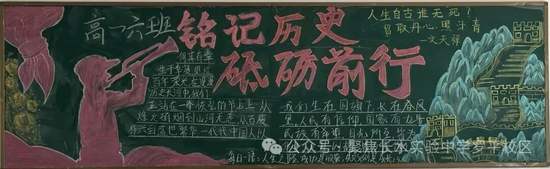 铭记历史，砥砺前行主题黑板报简单又漂亮4张