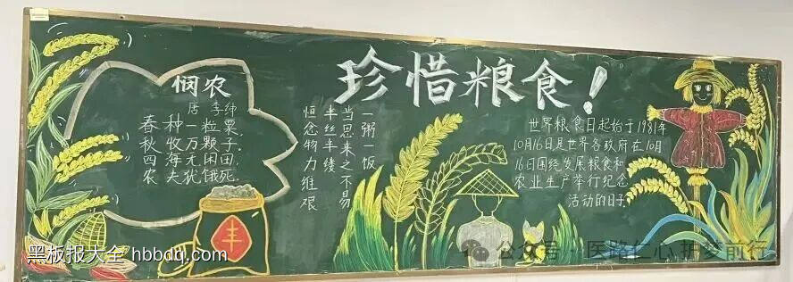 世界粮食日主题黑板报漂亮5张-第4张