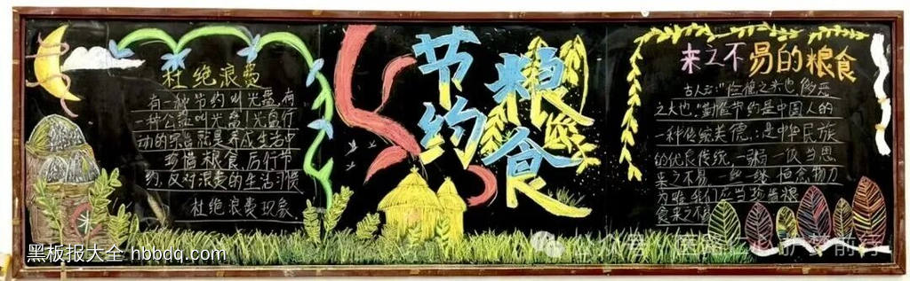 民以食为天，食以安为先主题黑板报-第1张