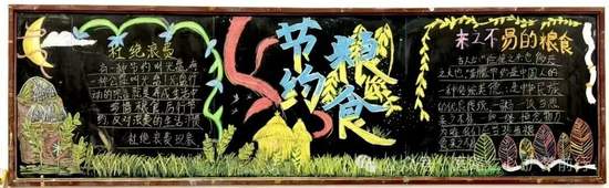 民以食为天，食以安为先主题黑板报