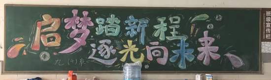 启梦踏新程 逐光向未来主题黑板报