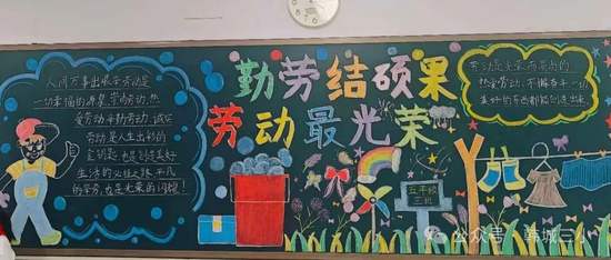 劳动最光荣主题黑板报精美3张