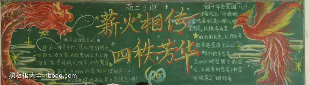 四秩芳华育桃李，薪火相传谱新篇|庆祝40周年校庆主题黑板报-第6张