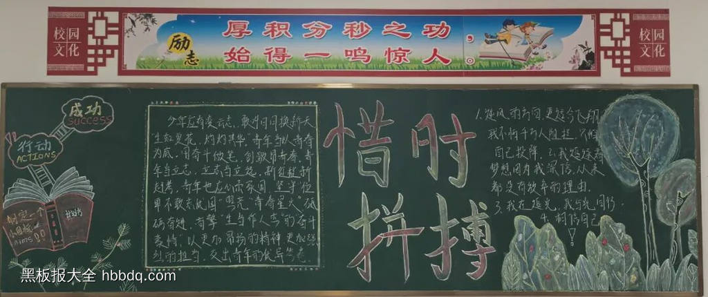 高三年级读万卷书行万里路黑板报9张-第3张