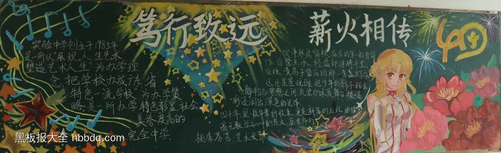 四秩芳华育桃李，薪火相传谱新篇|庆祝40周年校庆主题黑板报-第7张
