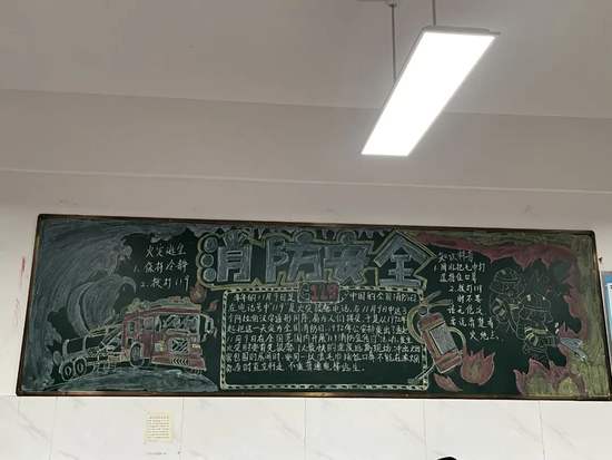 珍爱生命，远离火患主题黑板报