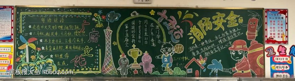 激情全运会的主题黑板报14张-第7张