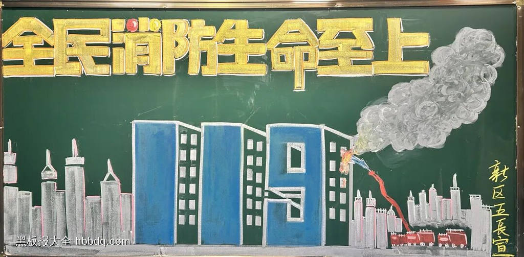 2025.11.9消防宣传月方寸黑板报十一幅-第9张