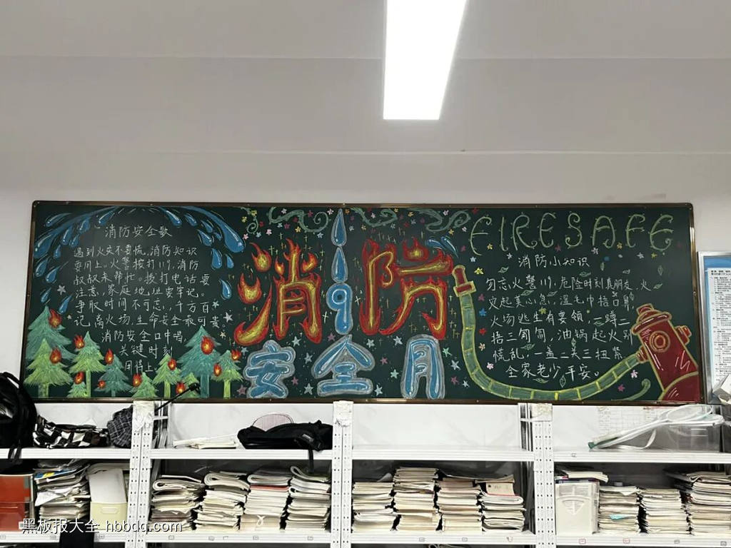消防安全月主题黑板报-第2张