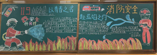 消防安全主题黑板报漂亮3张