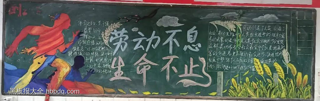 高中劳动最光荣的黑板报4张-第3张