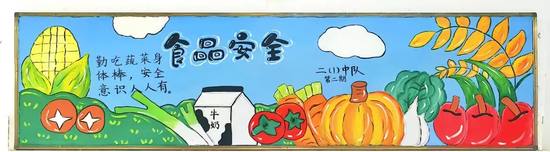 二年级食品安全漂亮的黑板报