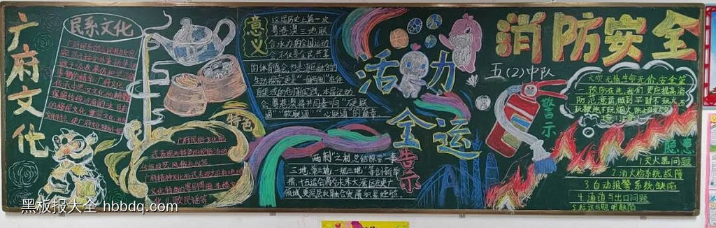 激情全运会的主题黑板报14张-第12张