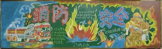 消防安全获奖的黑板报欣赏5张