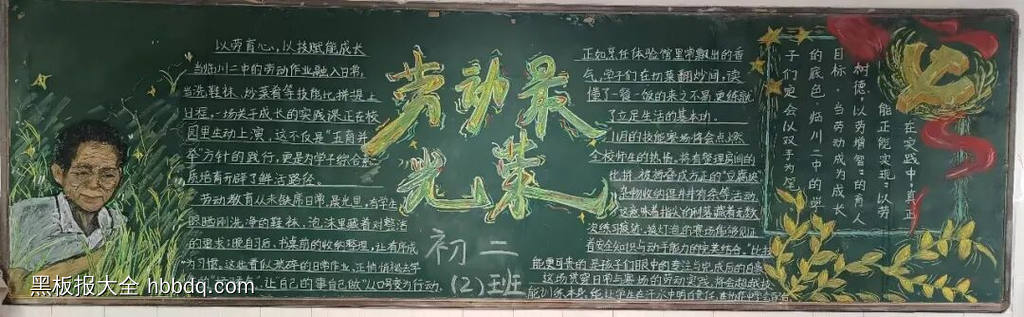 高中劳动最光荣的黑板报4张-第1张