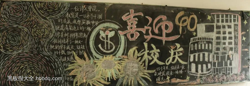 四秩芳华育桃李，薪火相传谱新篇|庆祝40周年校庆主题黑板报-第4张