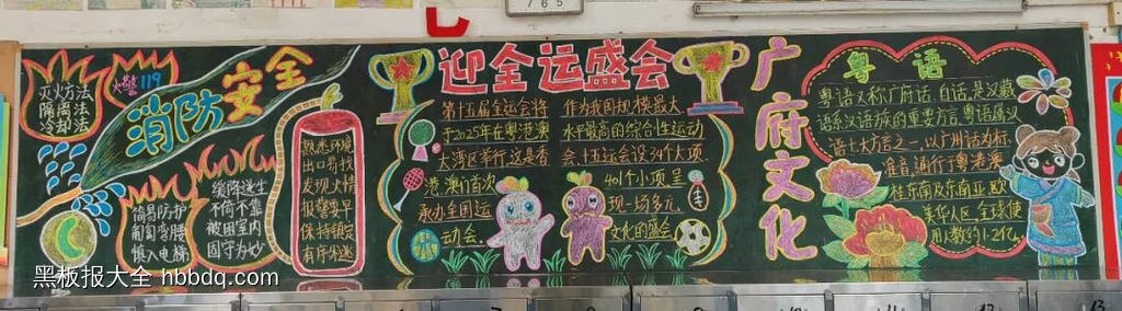 激情全运会的主题黑板报14张-第6张