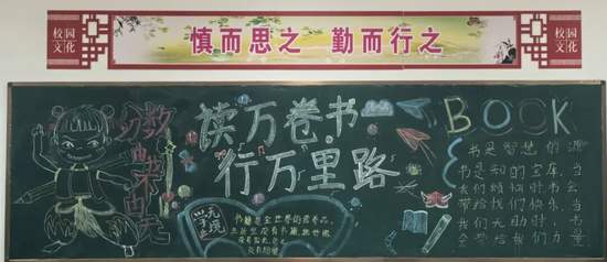 高三年级读万卷书行万里路黑板报9张