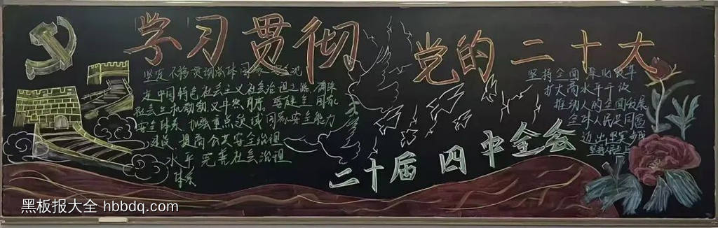 学习贯彻党的二十届四中全会精神黑板报4张-第1张