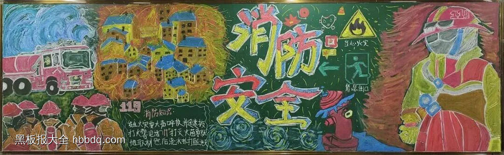消防安全获奖的黑板报欣赏5张-第2张