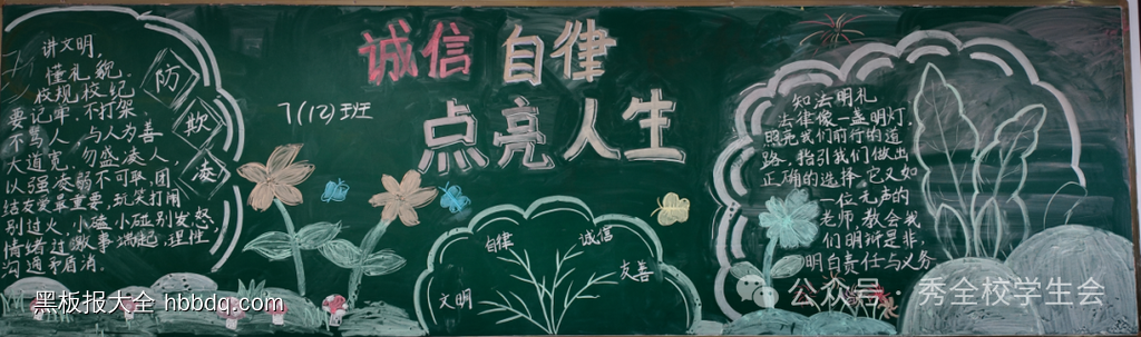 诚信考试点亮未来黑板报8张-第8张